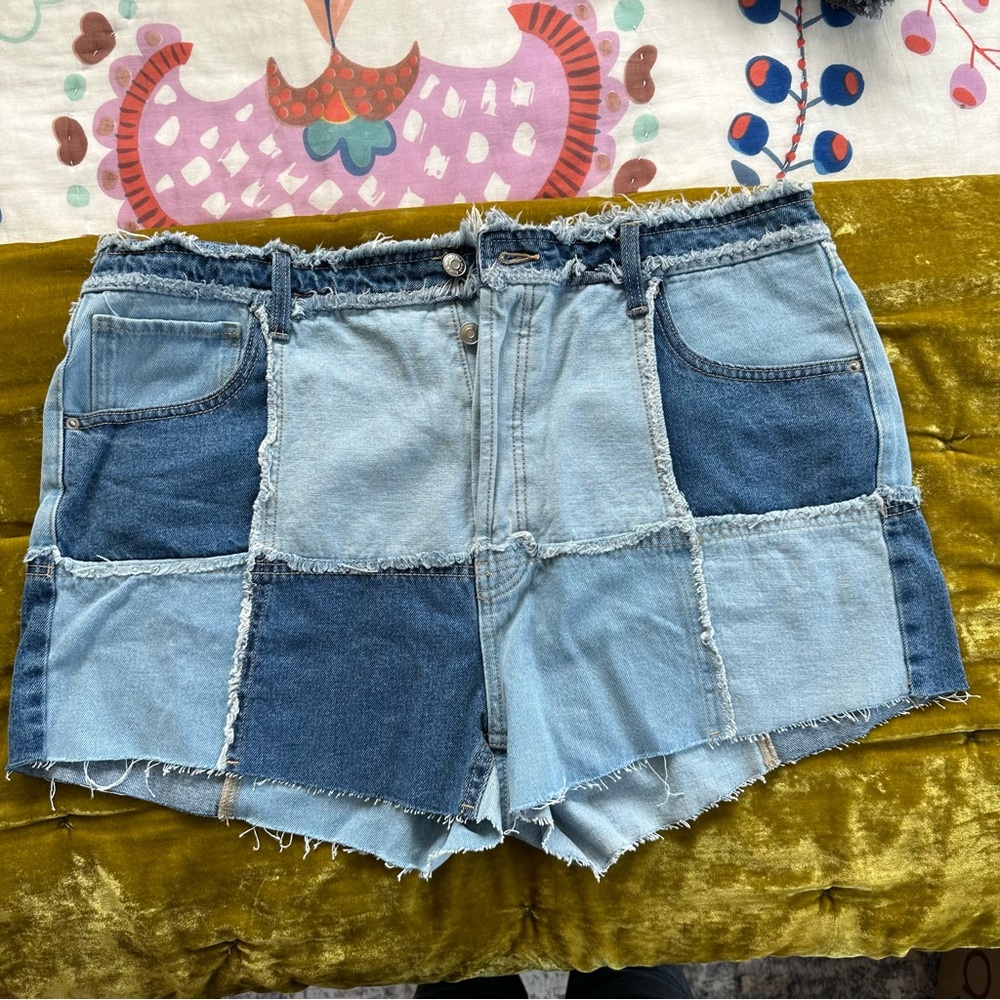 Multi Denim Jean Shorts